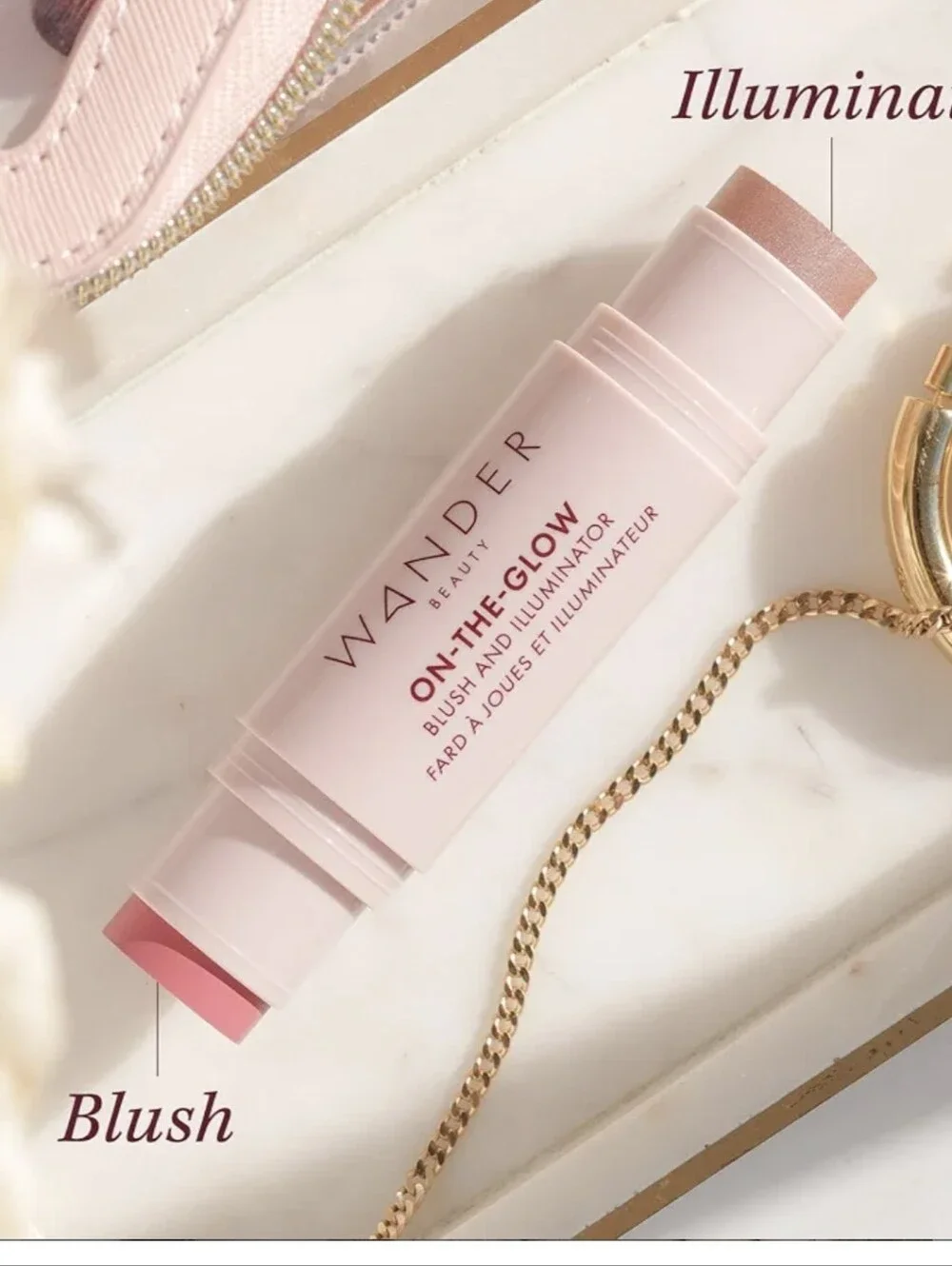Wander Beauty Dual-Ended Blush & Illuminator Stick — Dusk/Nude